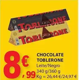 E.Leclerc Chocolate toblerone promoção