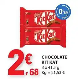 E.Leclerc Nestlé chocolate kit kat promoção