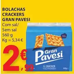 E.Leclerc Bolachas crackers gran pavesi promoção
