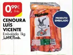 Pingo Doce Cenoura luis vicente embalada promoção