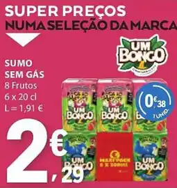E.Leclerc Sumo sem gás promoção