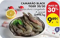Pingo Doce Camarão black tiger 20/30 promoção