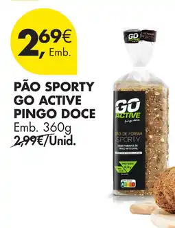 Pingo Doce Pão sporty go active pingo doce promoção
