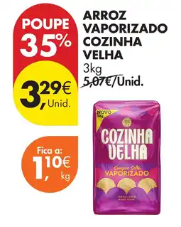 Pingo Doce Arroz vaporizado cozinha velha promoção