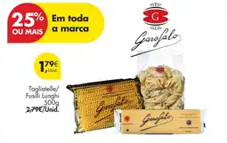 Pingo Doce Garofalo Tagliatelle/ Fusilli Lunghi promoção