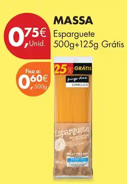 Pingo Doce Massa esparguete promoção