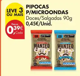 Pingo Doce Pipocas p/microondas promoção