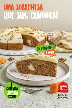 Pingo Doce Bolo de cenoura promoção