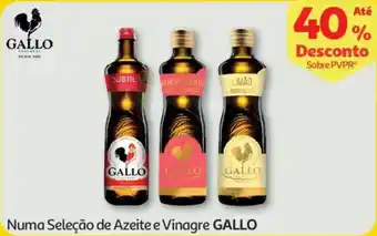Numa Seleção de Azeite e Vinagre GALLO