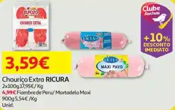 Auchan Chouriço Extra RICURA promoção