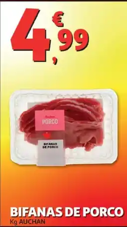 Auchan Bifanas de porco promoção