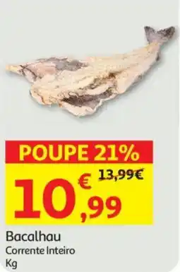 Auchan Bacalhau Corrente Inteiro promoção