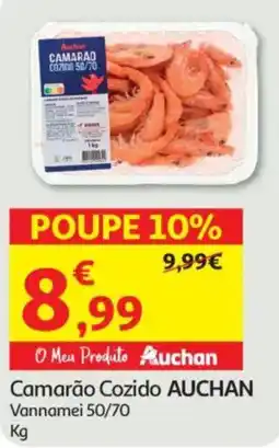 Auchan Camarão Cozido AUCHAN promoção