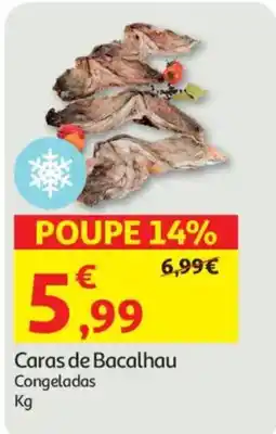 Auchan Caras de Bacalhau Congeladas promoção