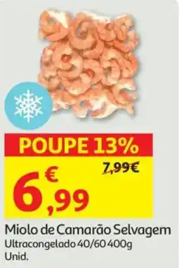 Auchan Miolo de Camarão Selvagem Ultracongelado 40/60 promoção