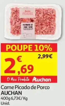 Auchan Carne Picada de Porco AUCHAN promoção