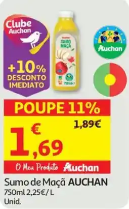 Auchan Sumo de Maçã AUCHAN promoção