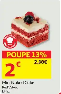Auchan Mini Naked Cake Red Velvet promoção