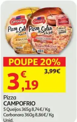 Auchan Pizza CAMPOFRIO promoção