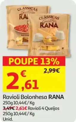 Auchan Ravioli Bolonhesa RANA promoção