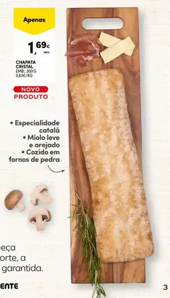 Continente Chapata cristal promoção