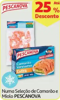 Auchan Numa Seleção de Camarão e Miolo PESCANOVA promoção