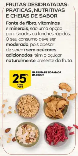 Continente Na fruta desidratada da fruut promoção