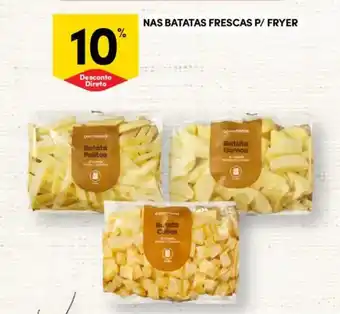 Nas batatas frescas p/ fryer