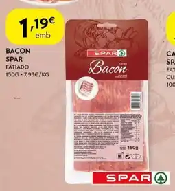 Spar Bacon spar fatiado promoção