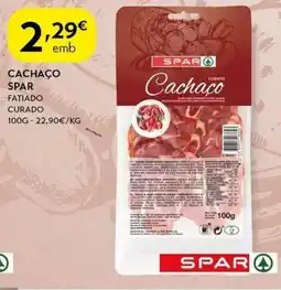 Spar Cachaço spar fatiado curado promoção