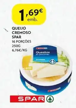 Spar Queijo cremoso spar promoção