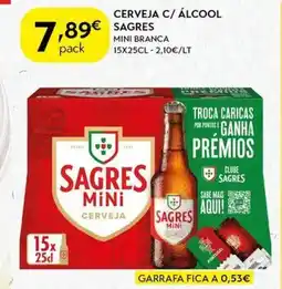 Spar Cerveja c/ álcool sagres promoção