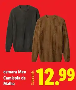 Lidl esmara Men Camisola de Malha promoção