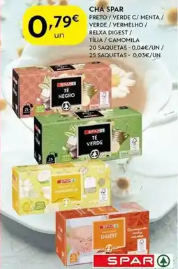 Spar Chá spar promoção