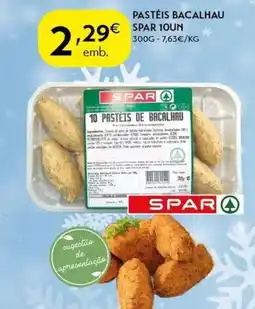 Spar Pastéis bacalhau spar promoção
