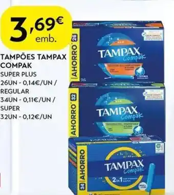Spar Tampões tampax compak promoção