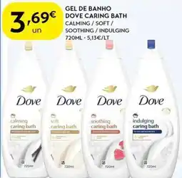 Spar Gel de banho dove caring bath promoção