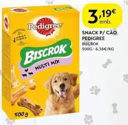 Spar Snack p/ cão pedigree biscrok promoção