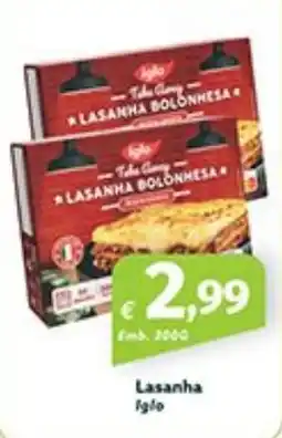 Roque Supermercados Lasanha Iglo promoção