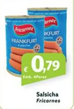 Roque Supermercados Salsicha Fricornes promoção