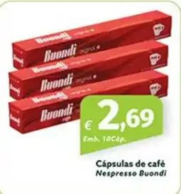 Roque Supermercados Cápsulas de café Nespresso Buondi promoção