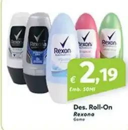 Roque Supermercados Des. Roll-On Rexona promoção