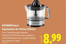 Lidl GOURMETmaxx Espremedor de Citrinos Elétrico promoção