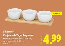 Lidl Silvercrest Conjunto de Taças Pequenas promoção