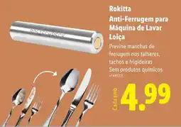 Lidl Rokitta Anti-Ferrugem para Máquina de Lavar Loiça promoção