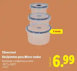 Lidl Silvercrest Recipientes para Micro-ondas Resistente a temperaturas entre -20°C e 100°C promoção