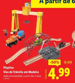 Lidl Playtive Vias de Trânsito em Madeira promoção