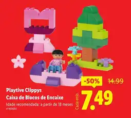 Lidl Playtive Clippys Caixa de Blocos de Encaixe promoção