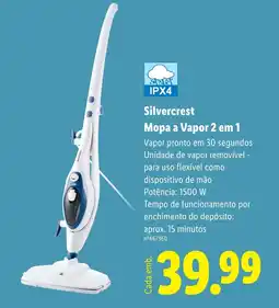 Lidl Silvercrest Mopa a Vapor 2 em 1 promoção