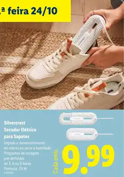 Lidl Silvercrest Secador Elétrico para Sapatos promoção